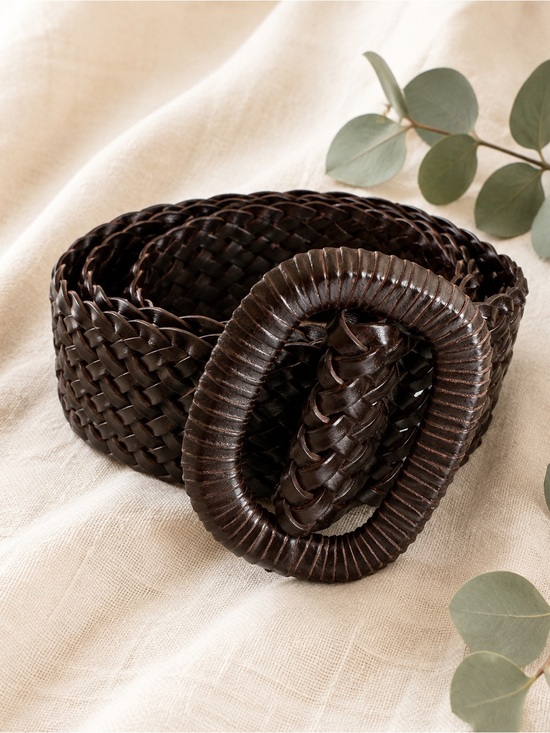 Accessories - NWT Universal Thread Brown Woven Braided Belt Large Boho Western L